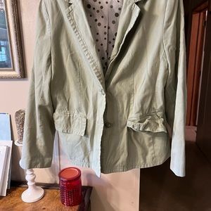 Sage green blazer size medium